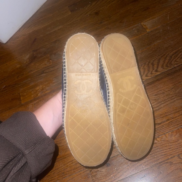 Chanel Blue Velvet Espadrilles - Picture 4 of 4